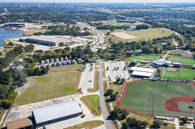 aerial view of Travis Bryan Midtown Park