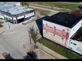 aerial view of the Kimbell building in North Downtown Bryan
