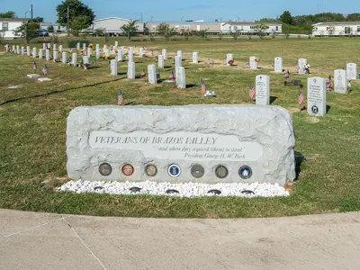 Bryan City Cemetery Annex Veterans Section.