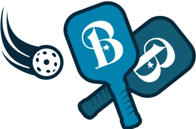 Bryan-branded pickleball paddles and ball.